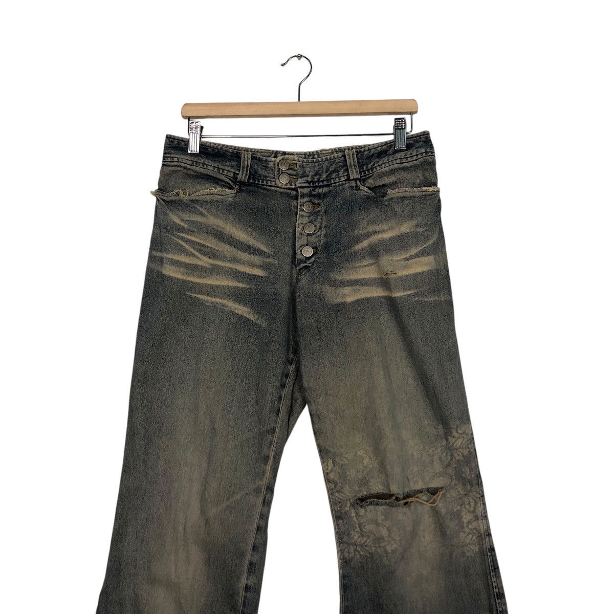 Hysteric Glamour Vintage Denim Jeans Bow Cut Design Flare Jeans Tornado Mart Size US 30 / EU 46 - 5 Thumbnail