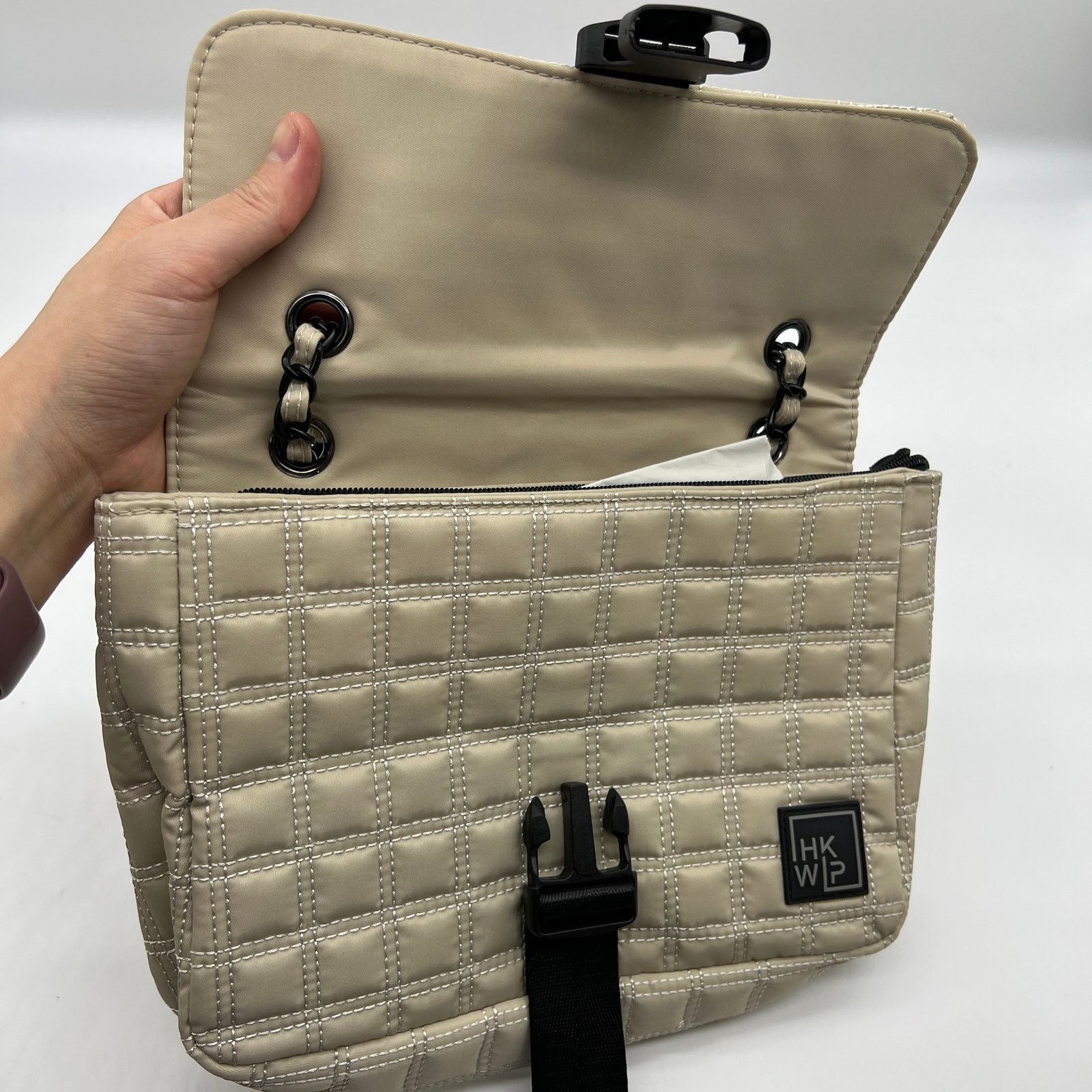 Other IHKWIP Quilted Flap Convertible Shoulder Bag wit Size ONE SIZE - 7 Thumbnail