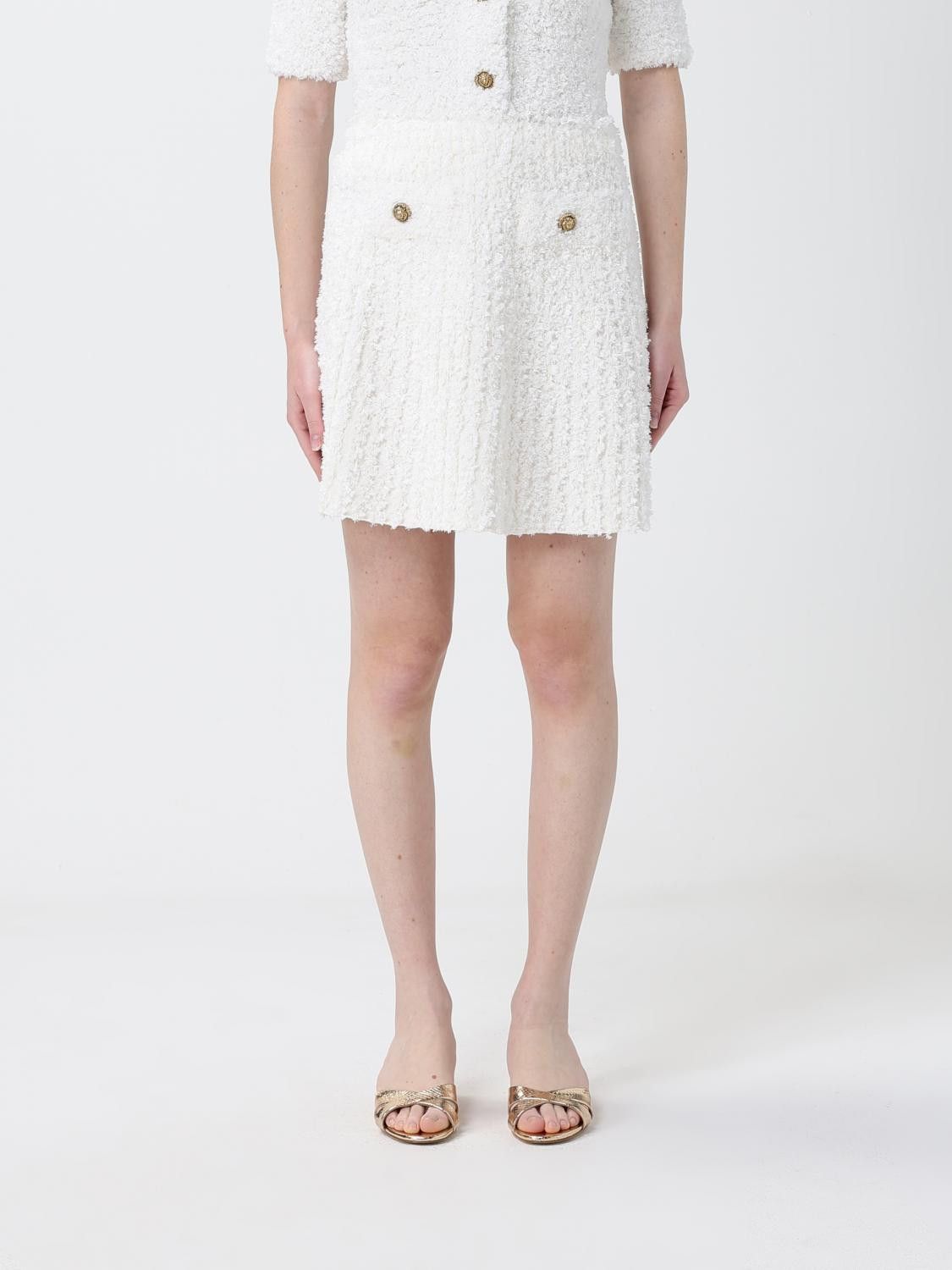 Balmain Balmain Skirt Woman White Size 26" / US 2 / IT 38 - 1 Thumbnail