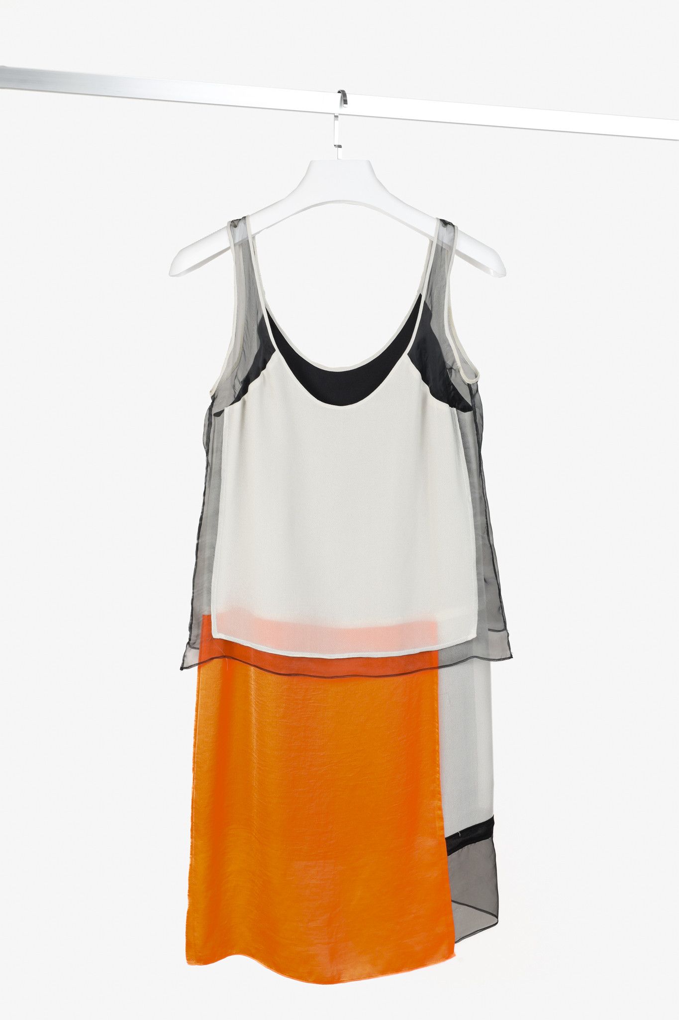 Helmut Lang Helmut Lang SS/13 Colorblock Chroma Draped Dress Size S / US 4 / IT 40 - 2 Thumbnail