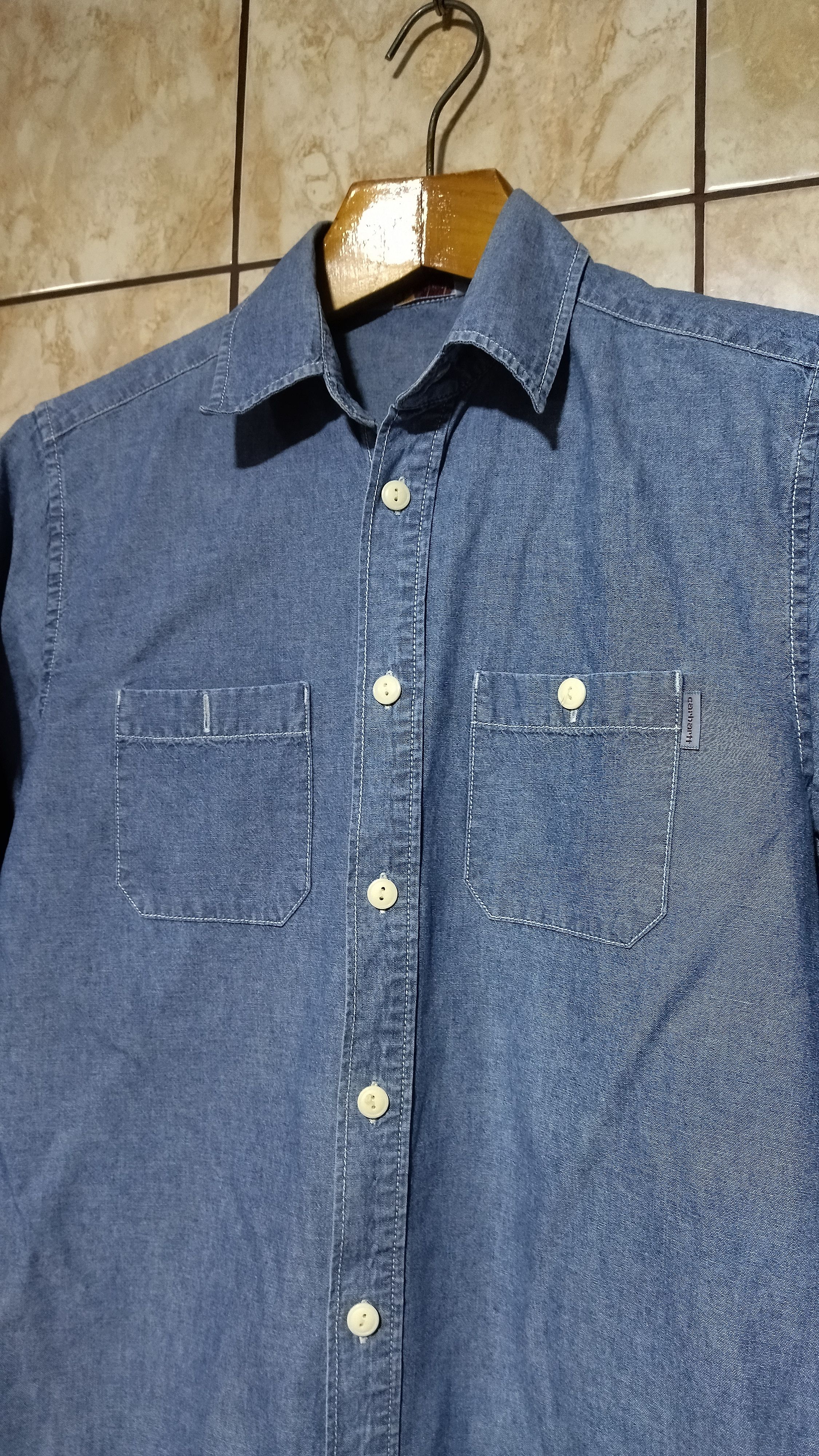 Carhartt Vintage Carhartt up button denim shirt Size US S / EU 44-46 / 1 - 1 Thumbnail
