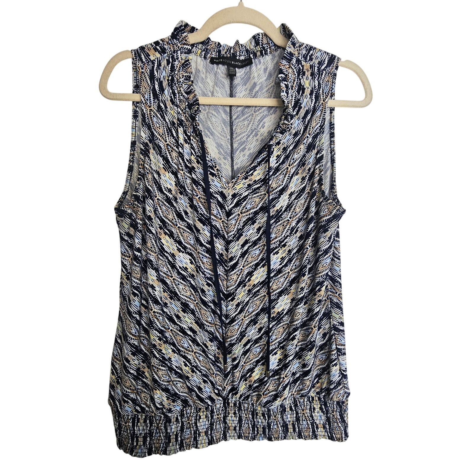 White House Black Market White House Black Market Blouse Sleeveless Shirt Tank M Size M / US 6-8 / IT 42-44 - 1 Thumbnail
