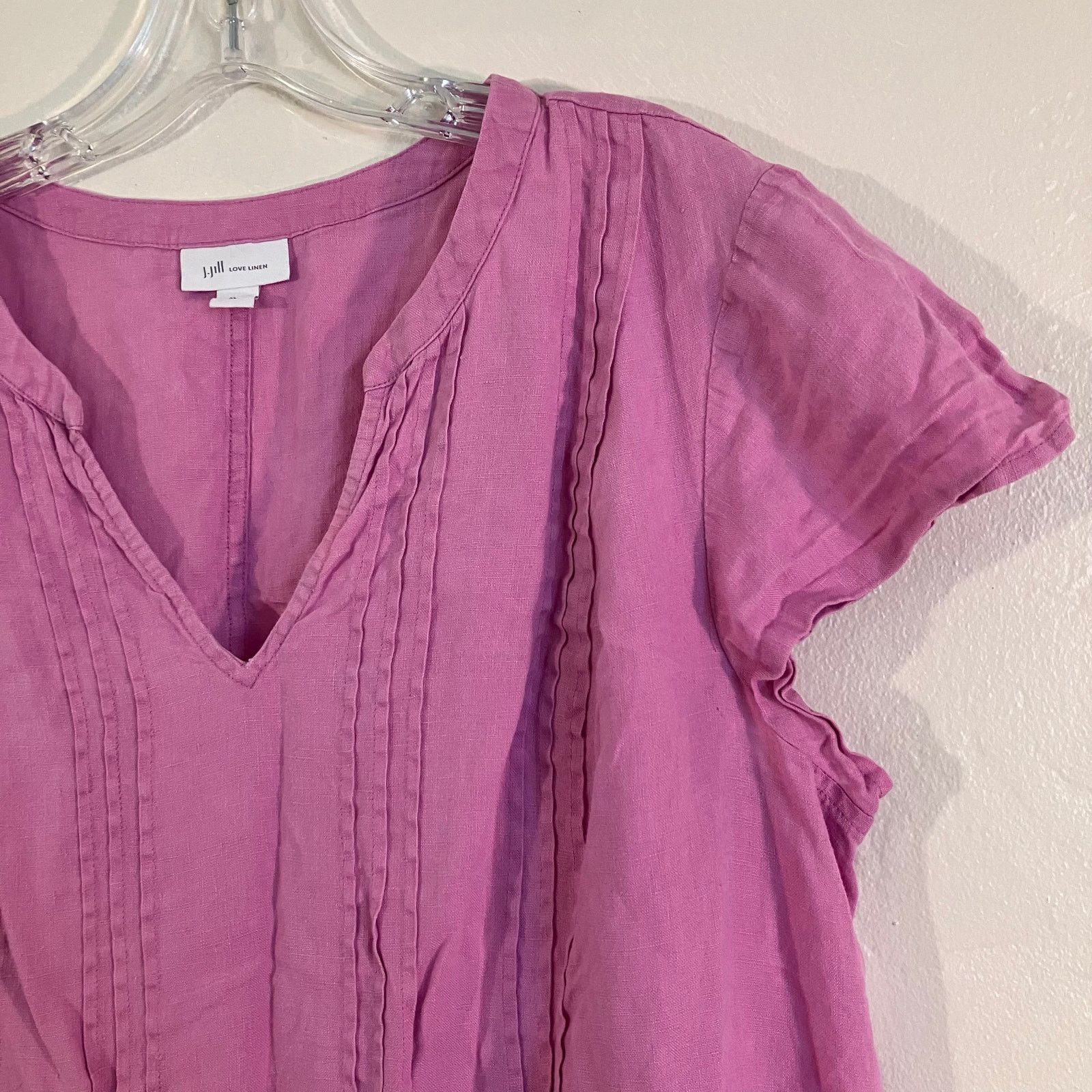 J. Jill J. JIll Love Linen Pink Dress Women's XL Size XL / US 12-14 / IT 48-50 - 2 Thumbnail