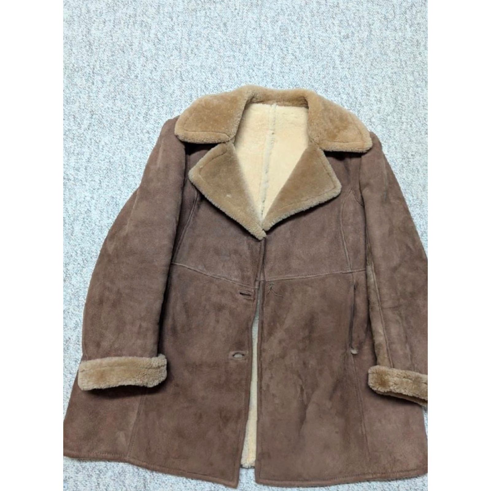 Vintage VINTAGE White Eagle Furs Coat Western Shirt Mens XL Brown Leather Shearling Sheepskin Cowboy 46 Size US XL / EU 56 / 4 - 2 Thumbnail