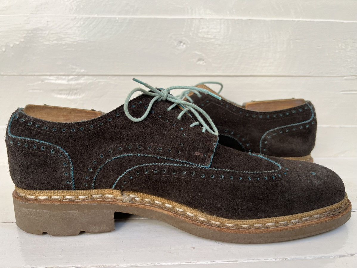 Paraboot Paraboot Men’s Brown Suede Wingtip Oxfords Brogue Size US 8.5 / EU 41-42 - 7 Thumbnail