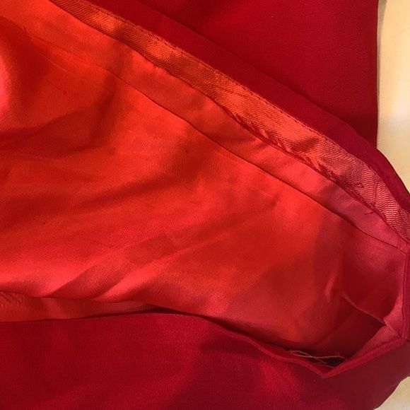 Carolina Herrera CAROLINA HERRERA size 16 knee length red dress in excellent Size XXL / US 16-18 / IT 52-54 - 8 Thumbnail