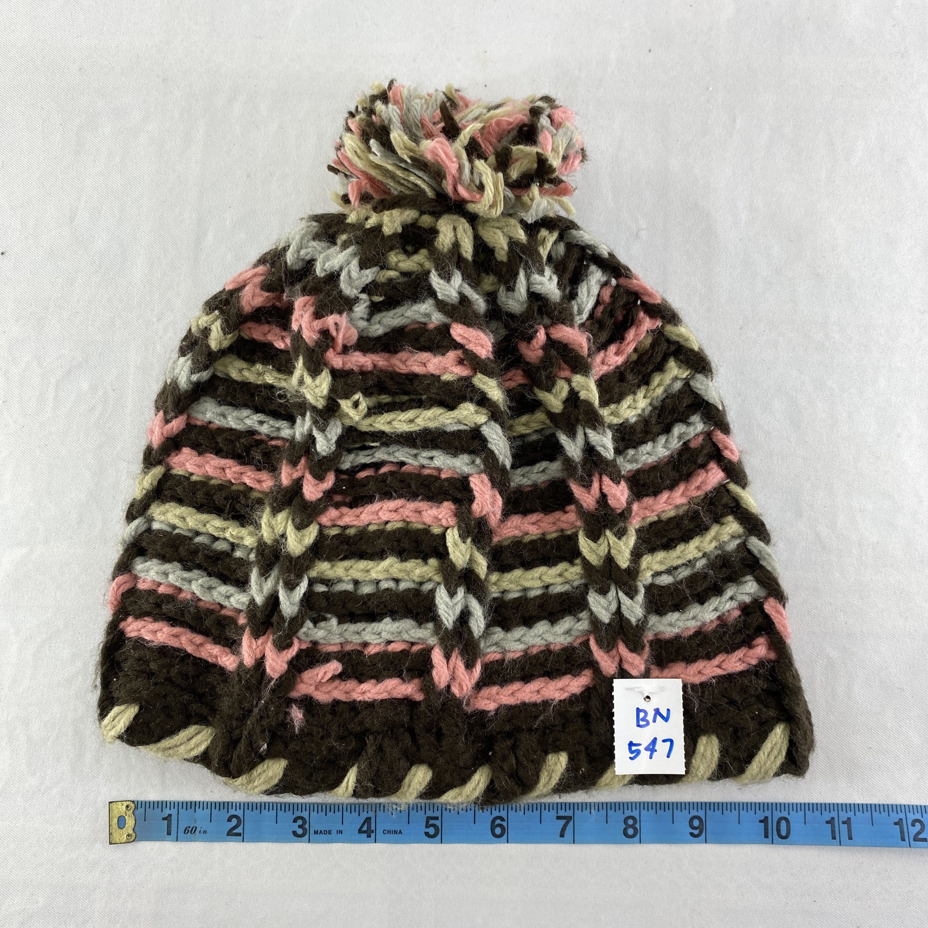 Japanese Brand Stripes Design Snow Cap Hat Beanie -BN547 Size ONE SIZE - 4 Thumbnail