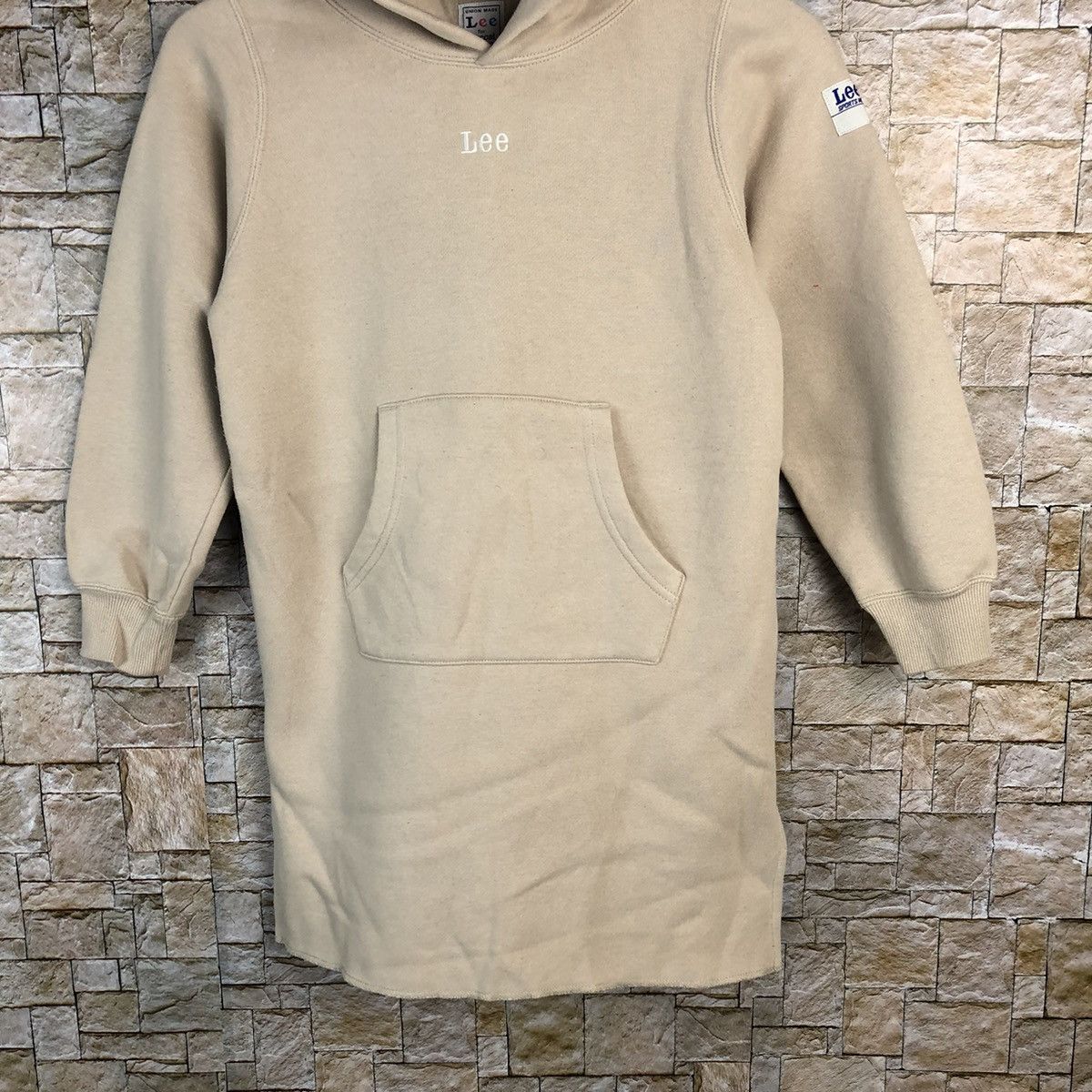 Japanese Brand × Lee Lee Brown long sweatshirt Hoodie #A872 Size XS / US 0-2 / IT 36-38 - 3 Thumbnail