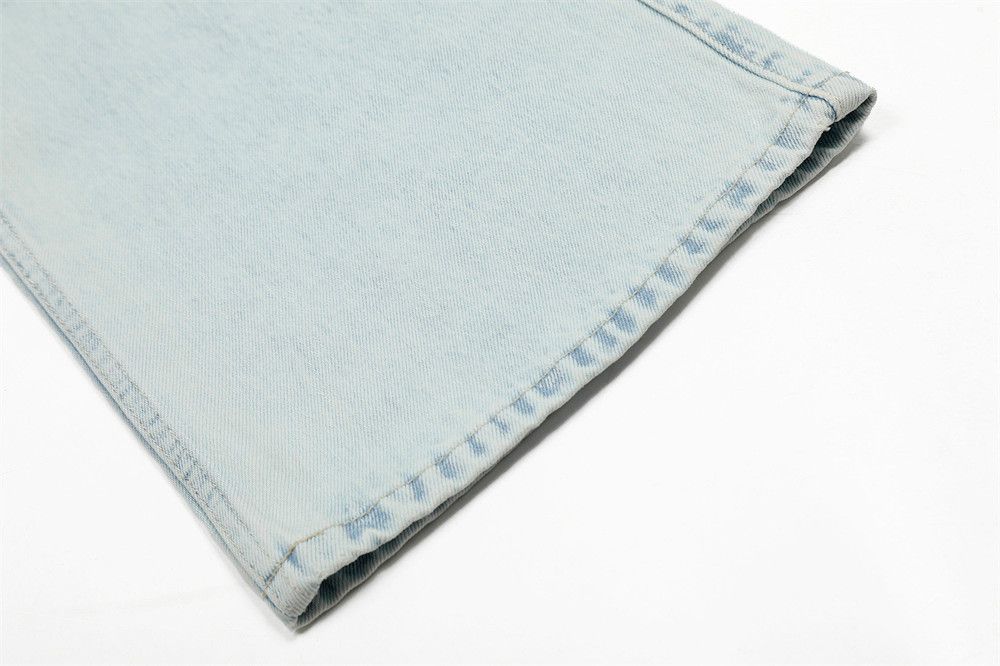 Jean Men's heavy-duty washed straight-leg loose vintage jeans Size US 32 / EU 48 - 6 Thumbnail