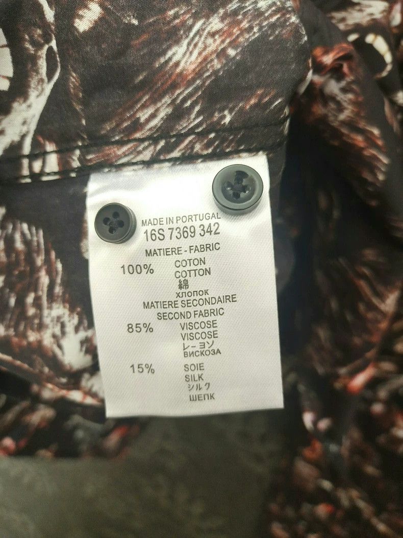 Givenchy Givenchy Autumn Pattern Printed Long Sleeve Shirt Size US M / EU 48-50 / 2 - 6 Thumbnail