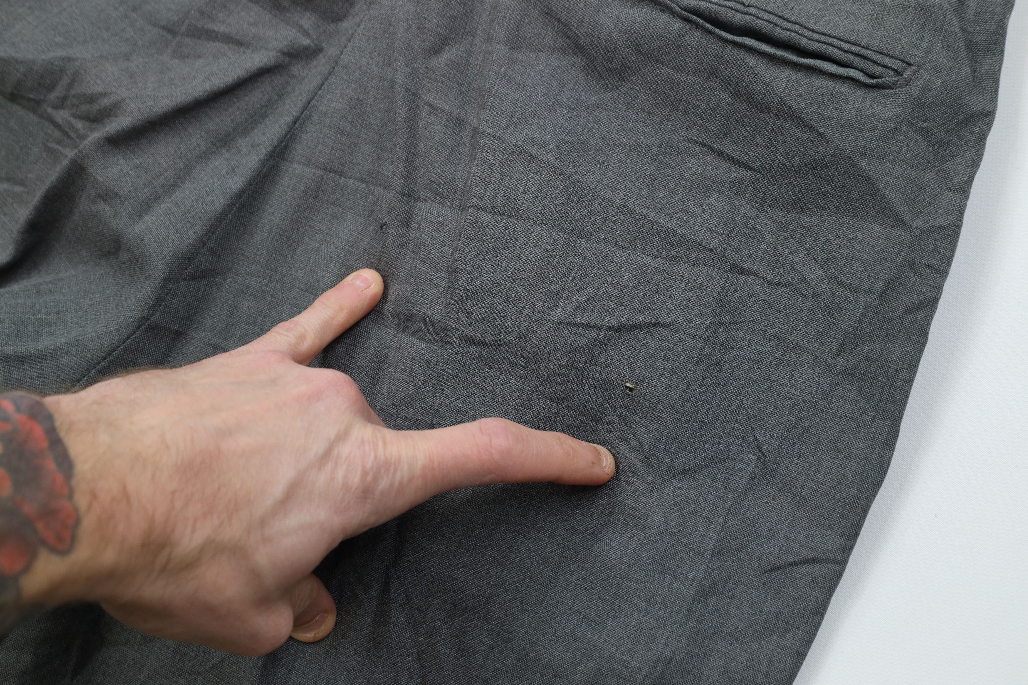 Vintage Vintage 60s 70s Streetwear Wool Knit Chino Pants Gray USA Size US 32 / EU 48 - 13 Thumbnail