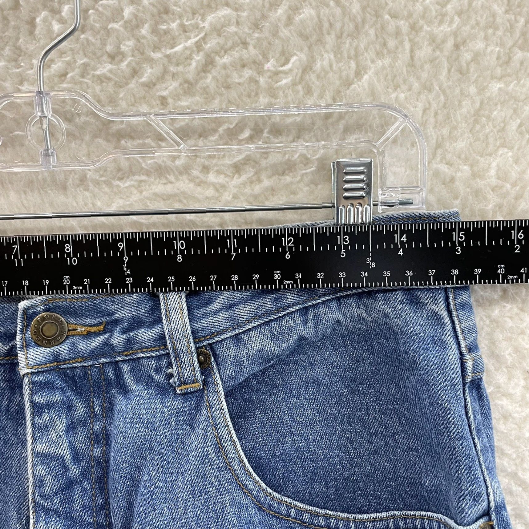 Vintage VINTAGE 80s 90s Jeans Womens High Waist Tapered Leg Medium Wash 30 in 12/14 Fore Warned Denim Cotton Regular Blue Mens Boys Womens Size 34" / US 12 / IT 48 - 7 Thumbnail
