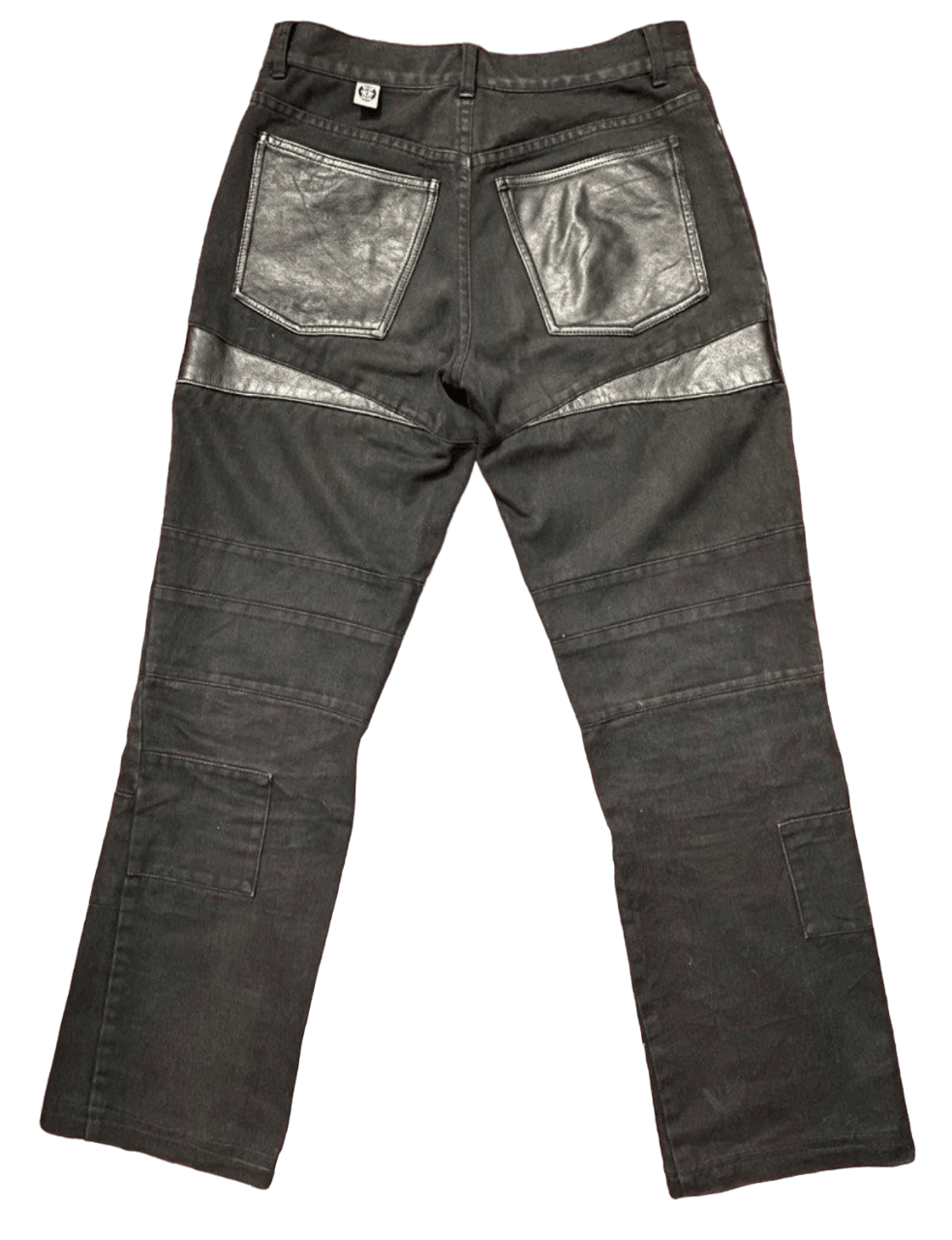 HELLSTAR Hellstar Black Waxed Denim Leather Size US 30 / EU 46 - 2 Thumbnail