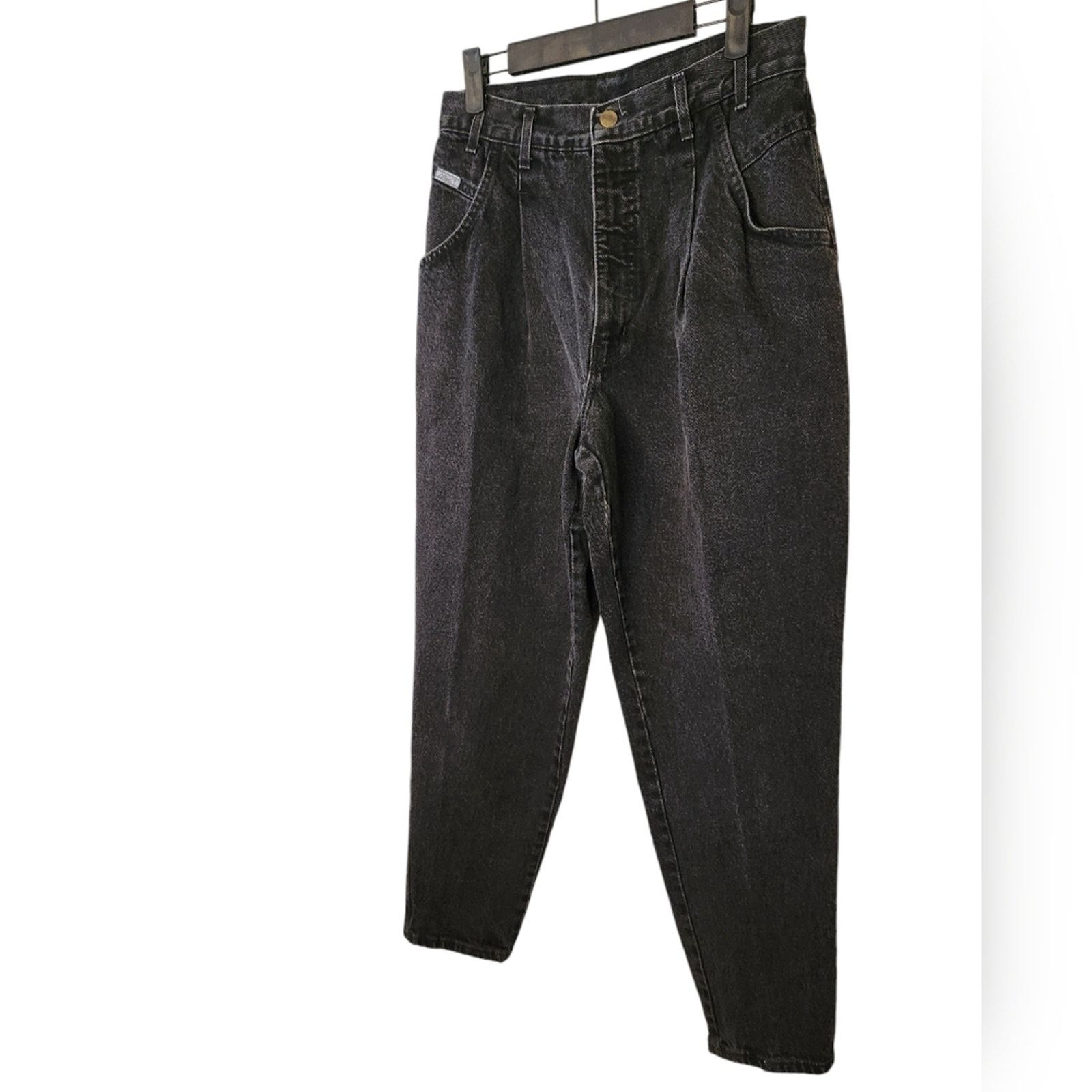 Vintage Vintage 80s 90s Bareback Chic High Waist Taper Jeans 14 Size 36" / US 14 / IT 50 - 4 Thumbnail