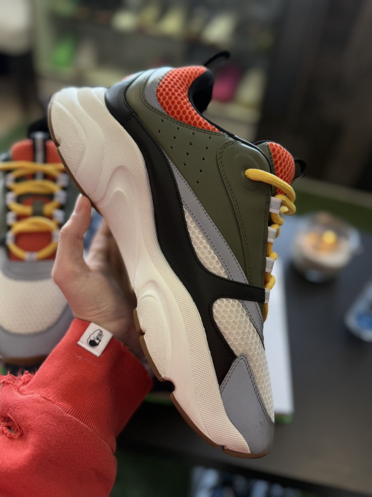 Dior Dior B22 & Peter Doig Green Orange Sneakers 13US/46EU Size US 13 / EU 46 - 12 Thumbnail