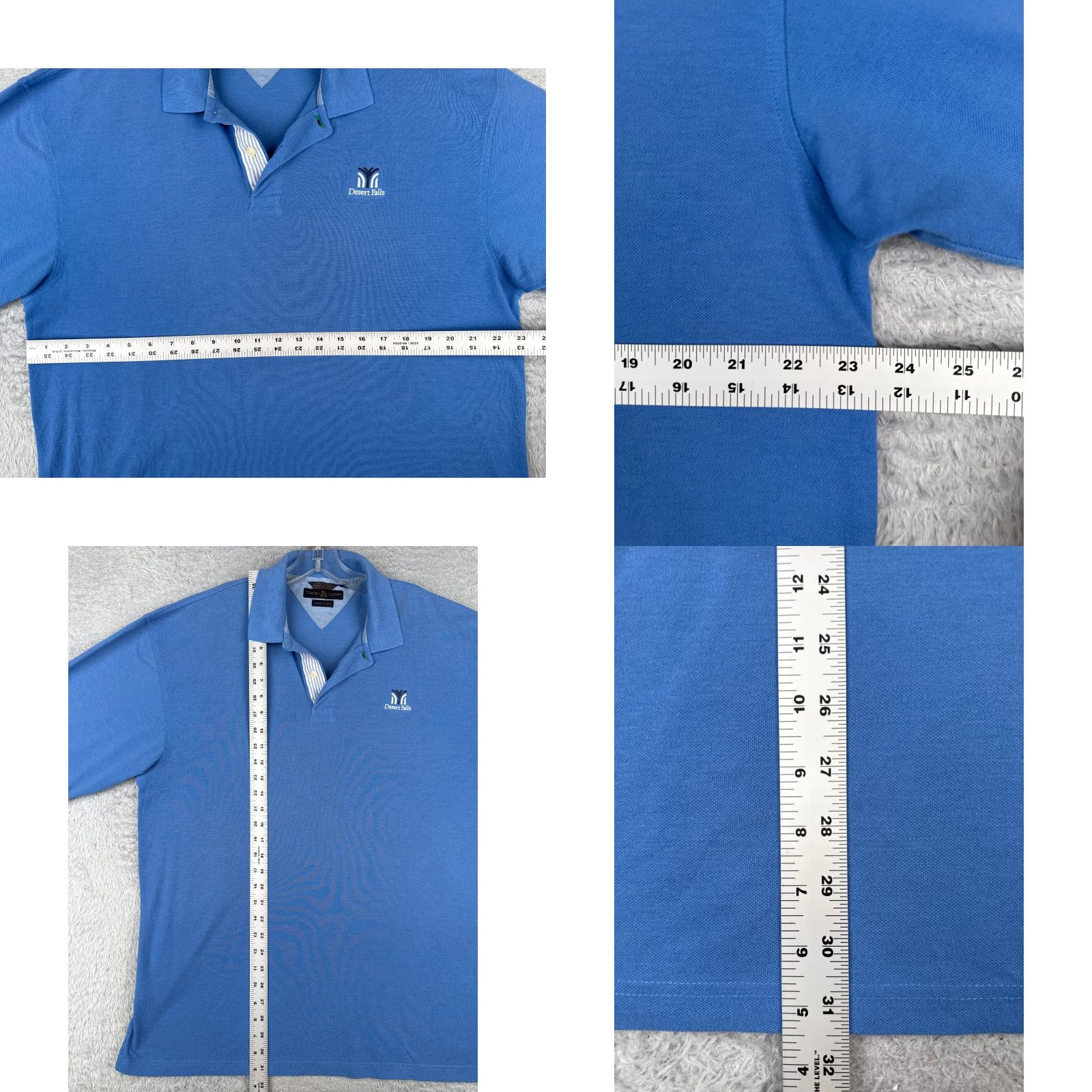 Tommy Hilfiger Tommy Hilfiger Polo Shirt Men XL Blue 100% Cotton Dessert Falls Logo Solid American Sports Size US XL / EU 56 / 4 - 8 Thumbnail