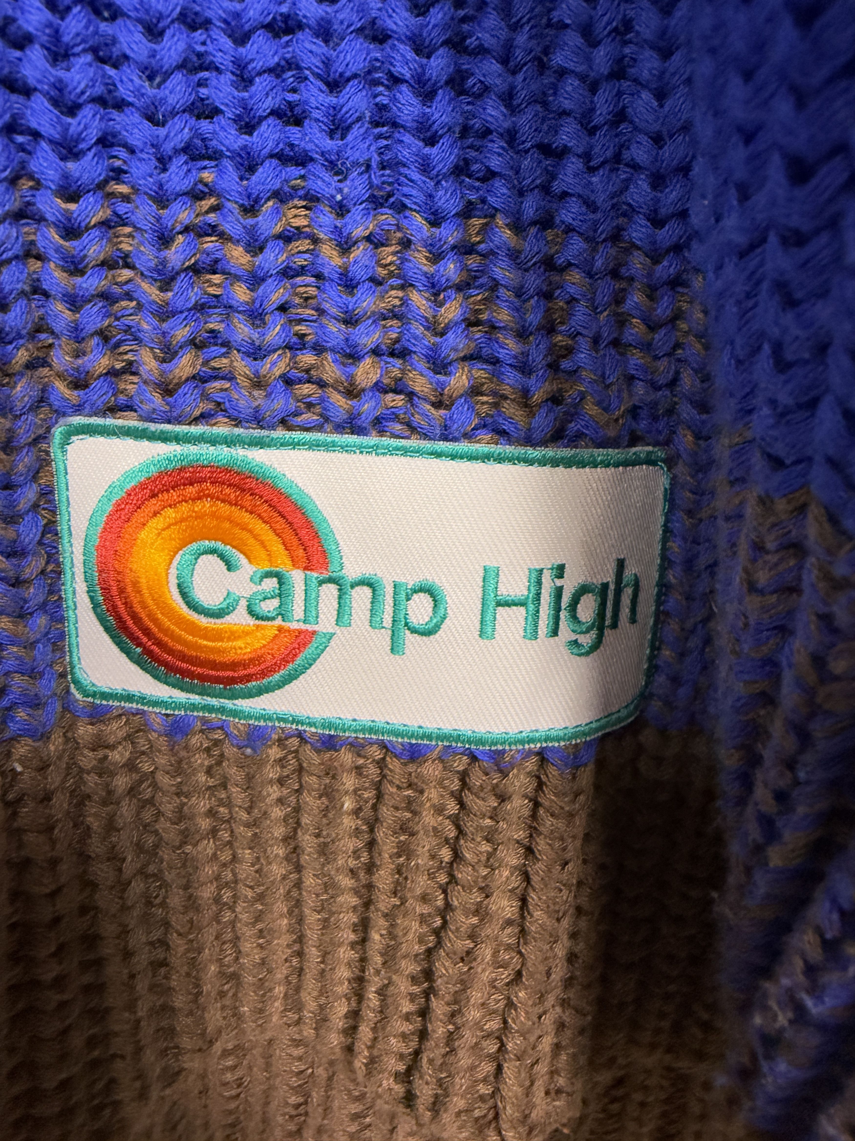 Camp High Sunset Striped Cotton Sweater