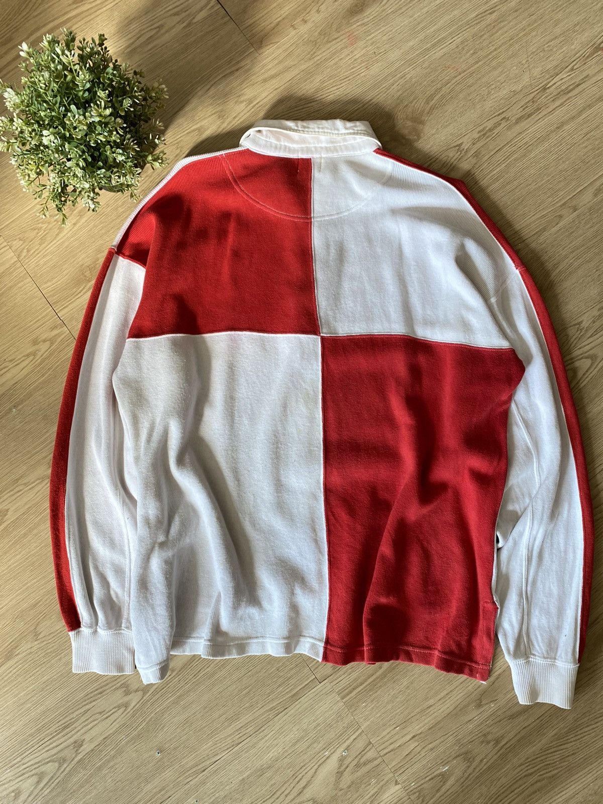 Vintage Checkered Honda F1 Vintage Rugby Shirt Size US L / EU 52-54 / 3 - 8 Thumbnail