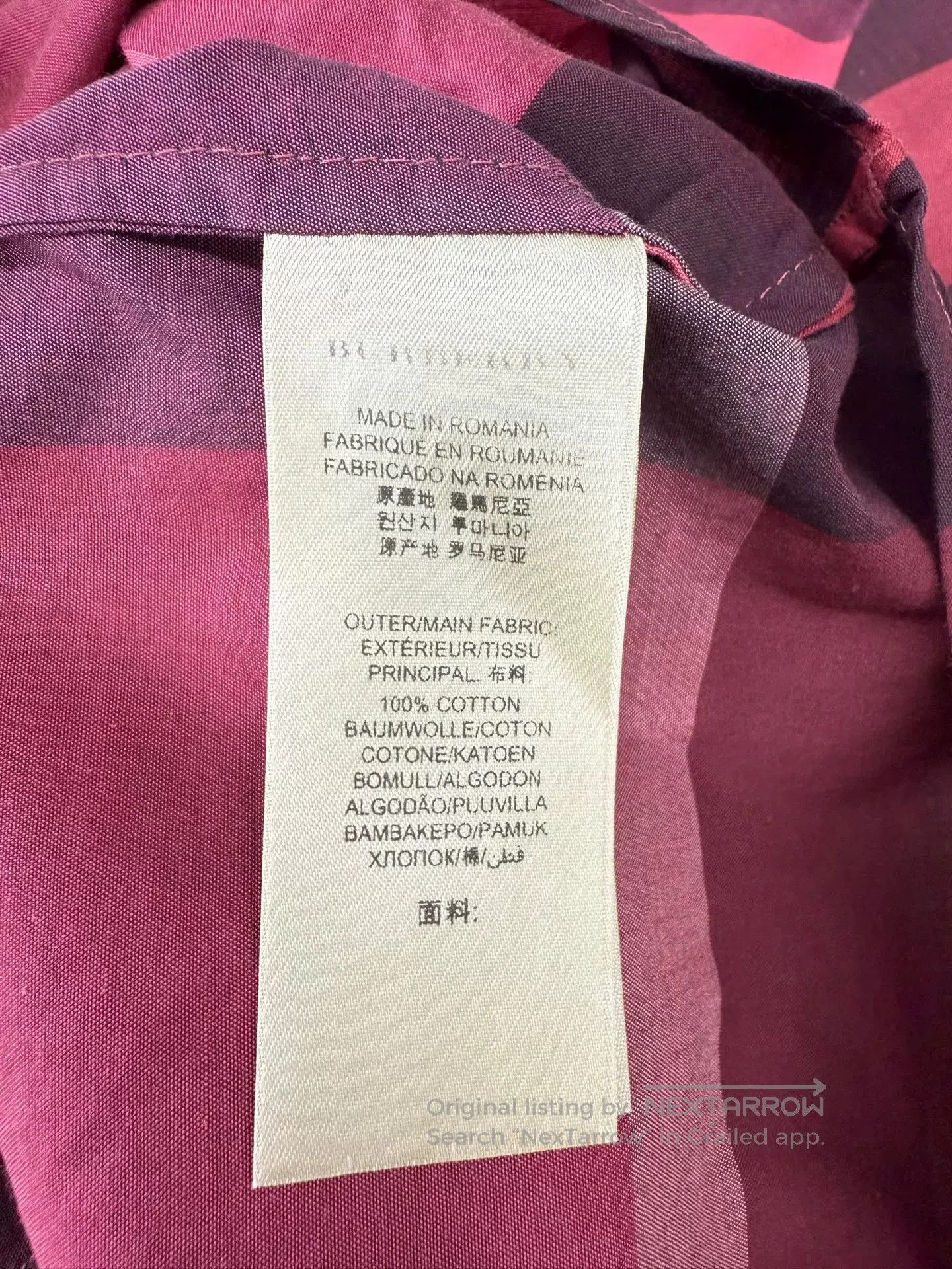 Burberry Burberry Classic Check Red Shirt XS. Size US XS / EU 42 / 0 - 4 Thumbnail