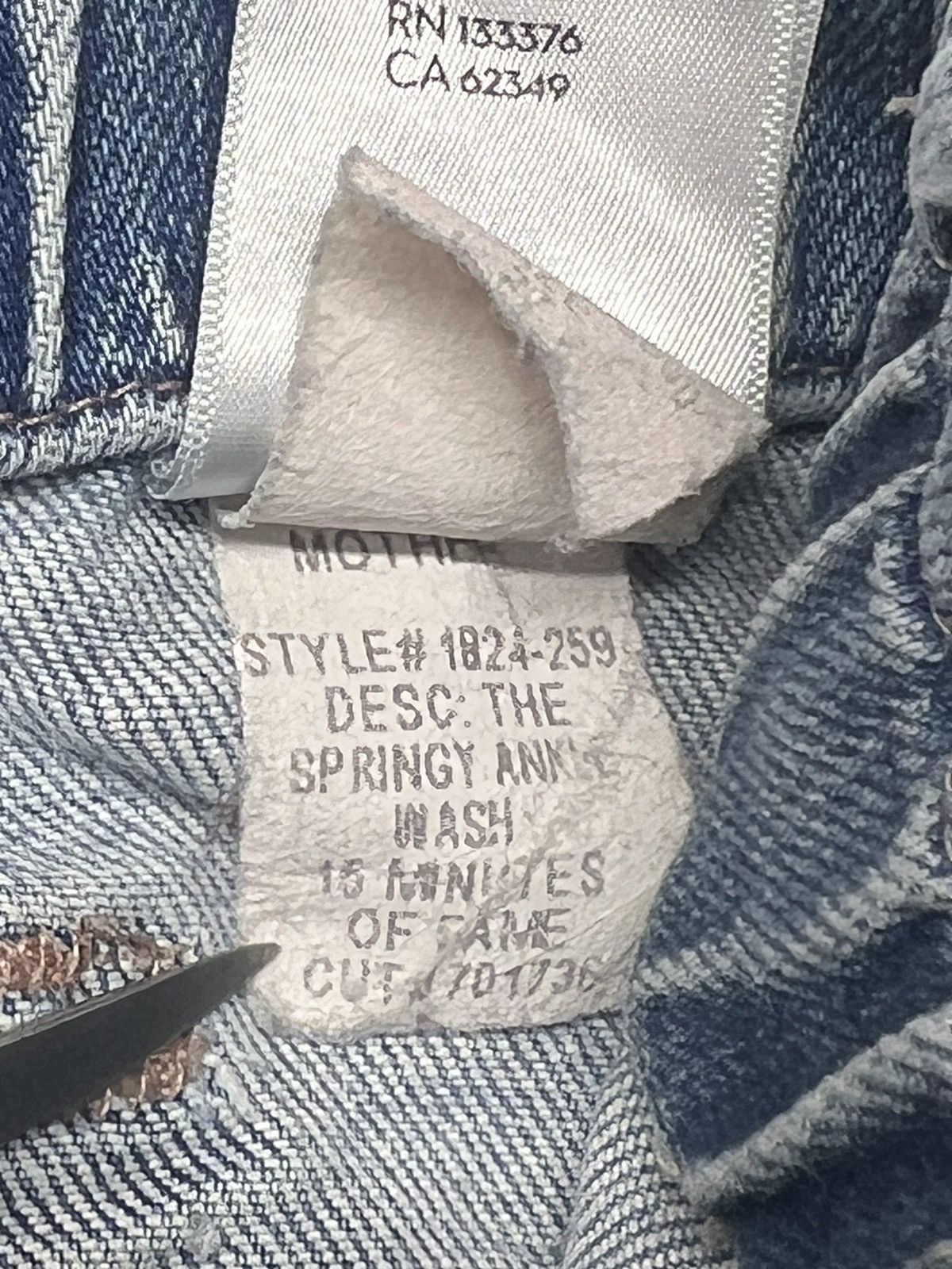 MOTHER Mother Jeans The Springy Ankle 15 Minutes Of Fame Superior Size 27" / US 4 / IT 40 - 12 Thumbnail