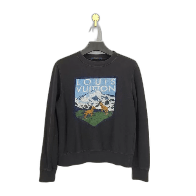 Louis Vuitton louis vuitton embroidered mountain print sweatshirt Size US M / EU 48-50 / 2 - 1 Thumbnail