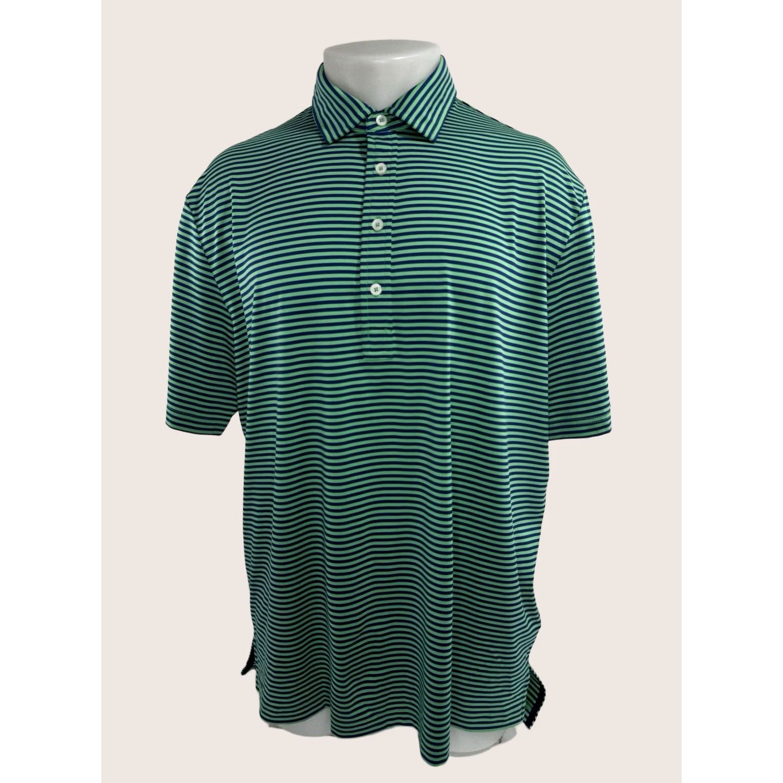 Ralph Lauren Ralph Lauren Polo Golf Shirt Striped UV / Wicking L - RLX RALPH LAUREN - NEW with TAGS - Men’s Polo Shirt Blue / Green Size US L / EU 52-54 / 3 - 1 Thumbnail