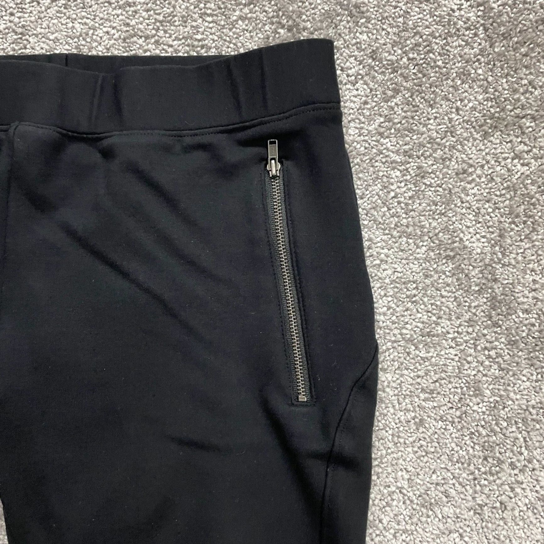 Lands' End Lands' End Black Jogger Sweatpants Womens PXS Tapered Zip Pockets Activewear Athleisure Size 26" / US 2 / IT 38 - 4 Thumbnail