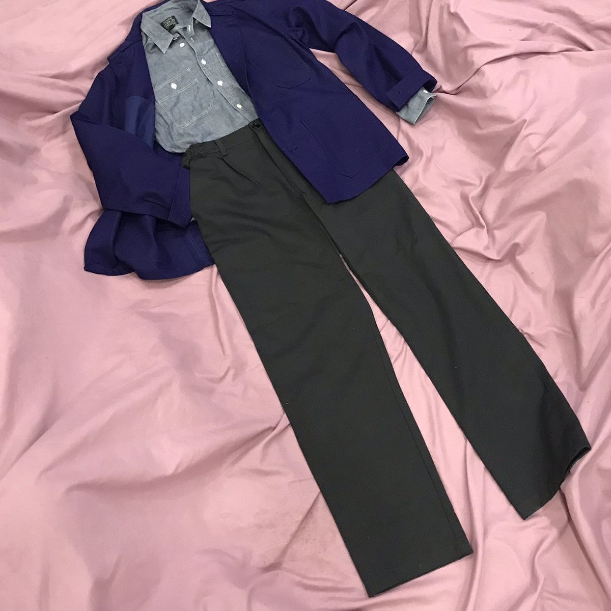 Other MADE IN FRANCE LE MONT CARMEL GENUINE VTG FRENCH CHORE COAT Size US S / EU 44-46 / 1 - 4 Thumbnail