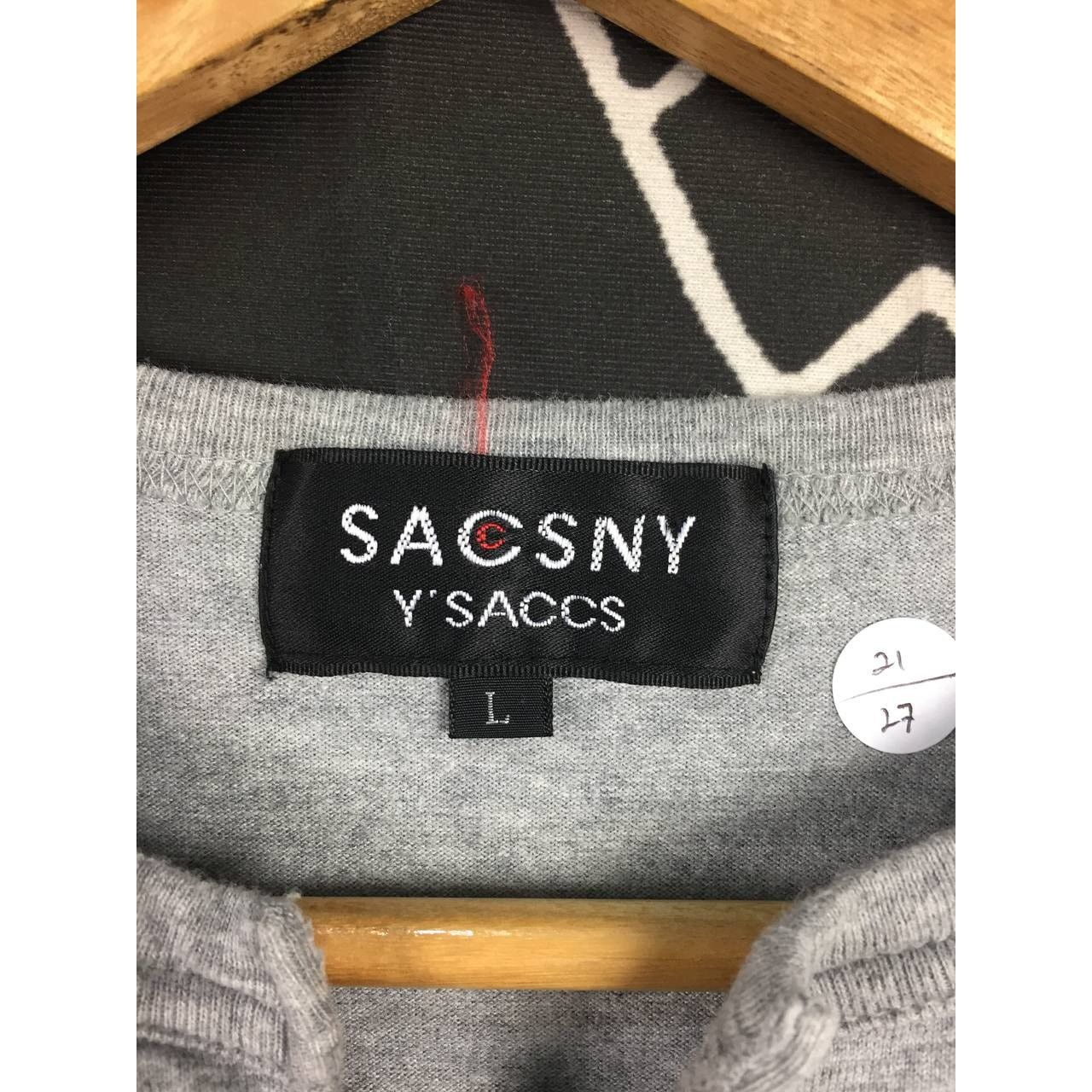Japanese Brand × Y's for Men × Yohji Yamamoto Vtg Sacsny Y'Saccs Yohji Yamamoto Pocket Tee Size L Size US L / EU 52-54 / 3 - 9 Thumbnail