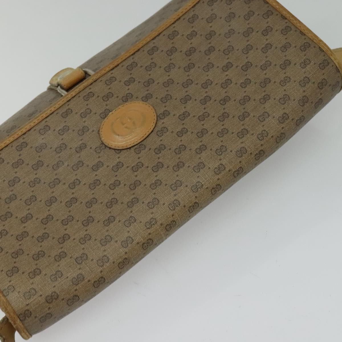 Gucci GUCCI Micro GG Supreme Shoulder Bag Pvc Beige Gold 001 115 Size ONE SIZE - 6 Thumbnail