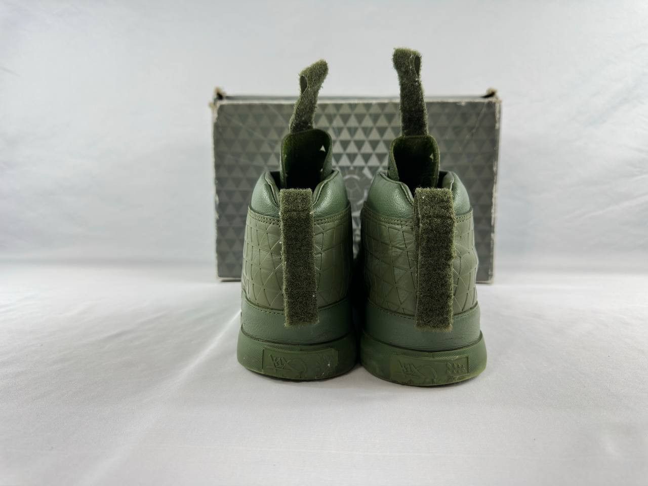 Patrick Mohr K1X x Patrick Mohr Mk6 Army Green High Leather Sneakers Size US 12 / EU 45 - 5 Thumbnail