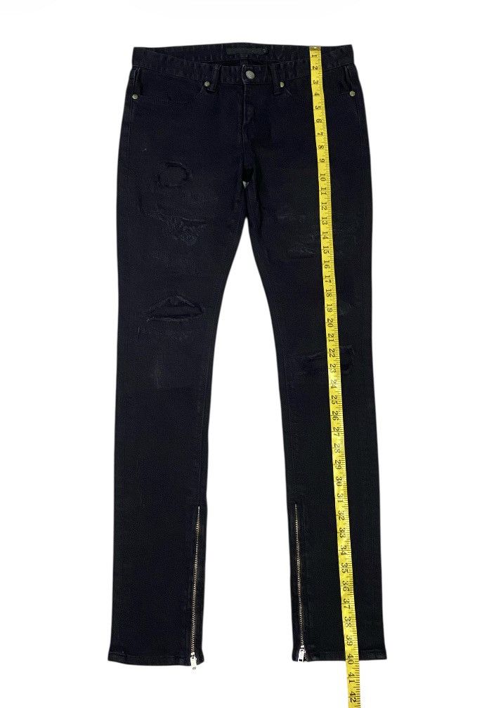 GOSTAR DE FUGA Fuga Skinny Distressed Ankle Zipper Stretchable Jeans Size 29" - 16 Thumbnail