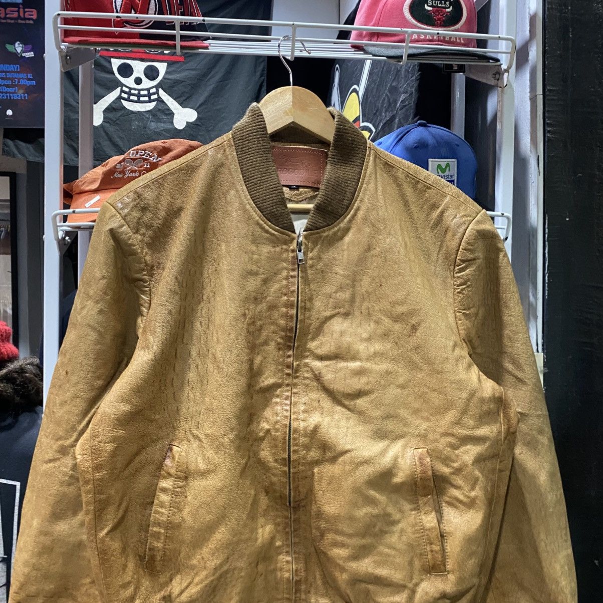 Vintage Vintage crocodile Italy style Leather Jacket Size US L / EU 52-54 / 3 - 4 Thumbnail