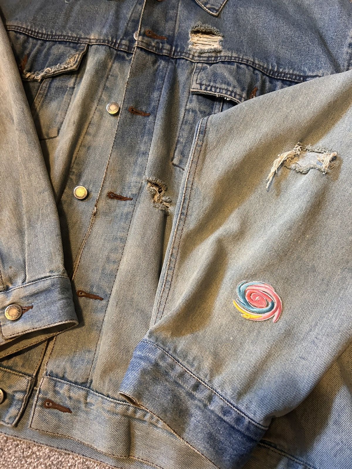 Frank Ocean Frank Ocean up-cycled denim jacket Size US XXL / EU 58 / 5 - 4 Thumbnail