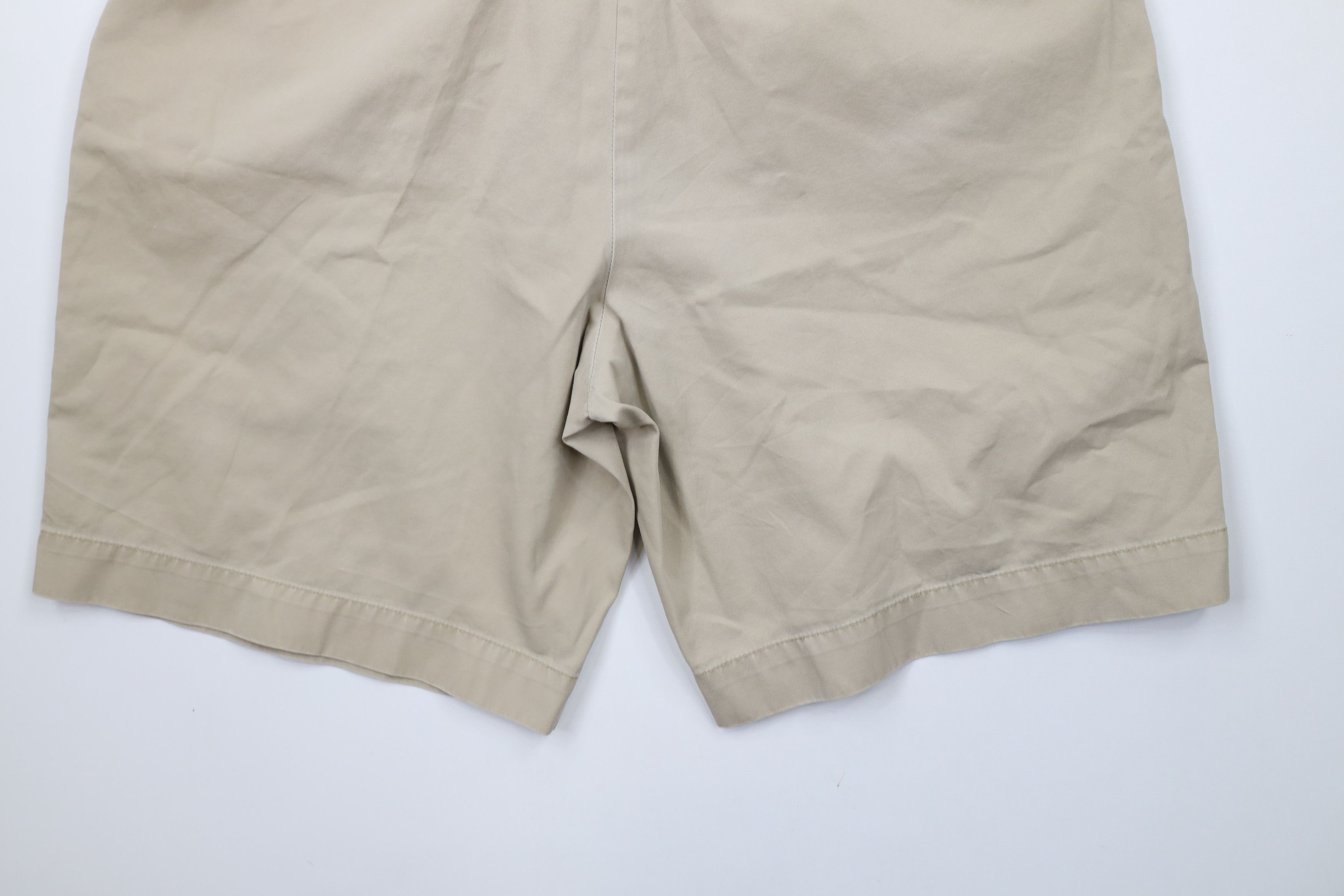 Ralph Lauren × Vintage Vintage 90s Ralph Lauren Above Knee Flat Front Chino Shorts Size US 36 / EU 52 - 14 Thumbnail