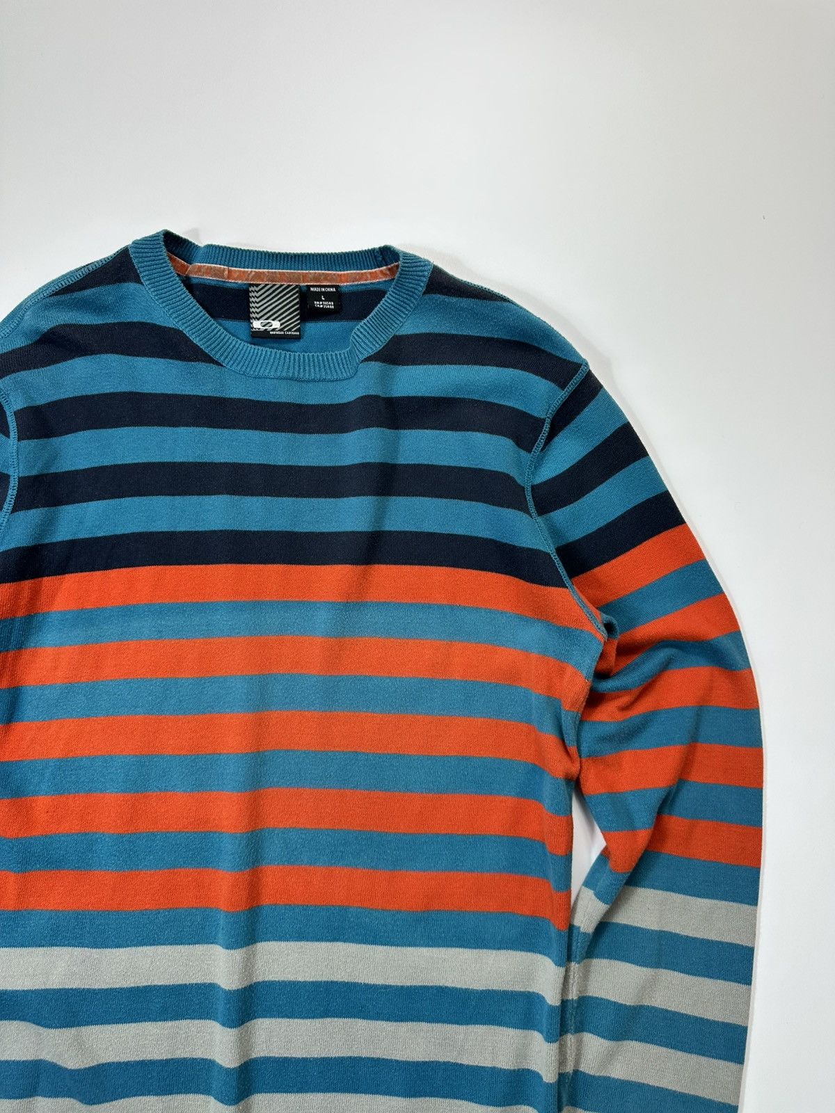 Oakley Vintage Oakley Stripped Sweater Logo Size US L / EU 52-54 / 3 - 5 Thumbnail