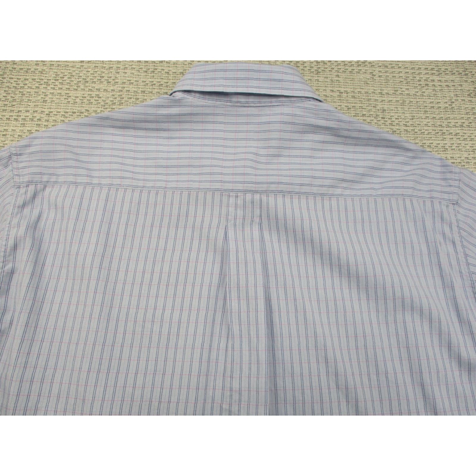 Ermenegildo Zegna Ermenegildo Zegna Shirt Mens XL Check Button Down Dress Made in Italy Blue Size 46R - 7 Thumbnail