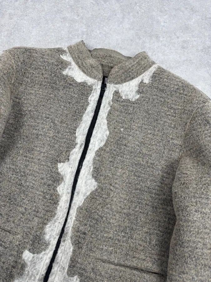 Marithe + Francois Girbaud 2000s Marithé + François Girbaud Skeleton beige Wool Jacket Size S / US 4 / IT 40 - 5 Thumbnail