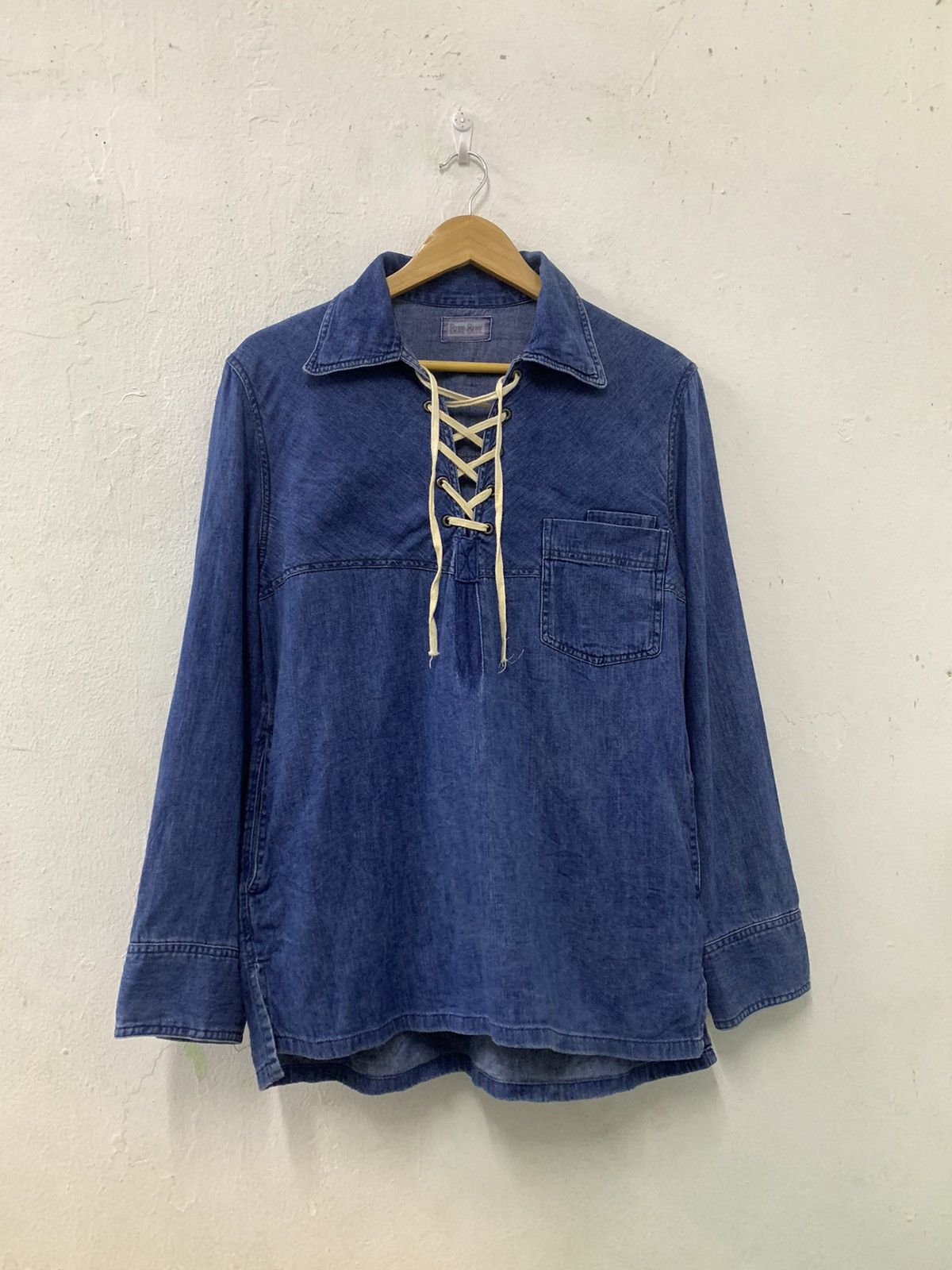 Blue Blue Japan Vintage Blue Blue Pullover Denim Size US M / EU 48-50 / 2 - 1 Thumbnail
