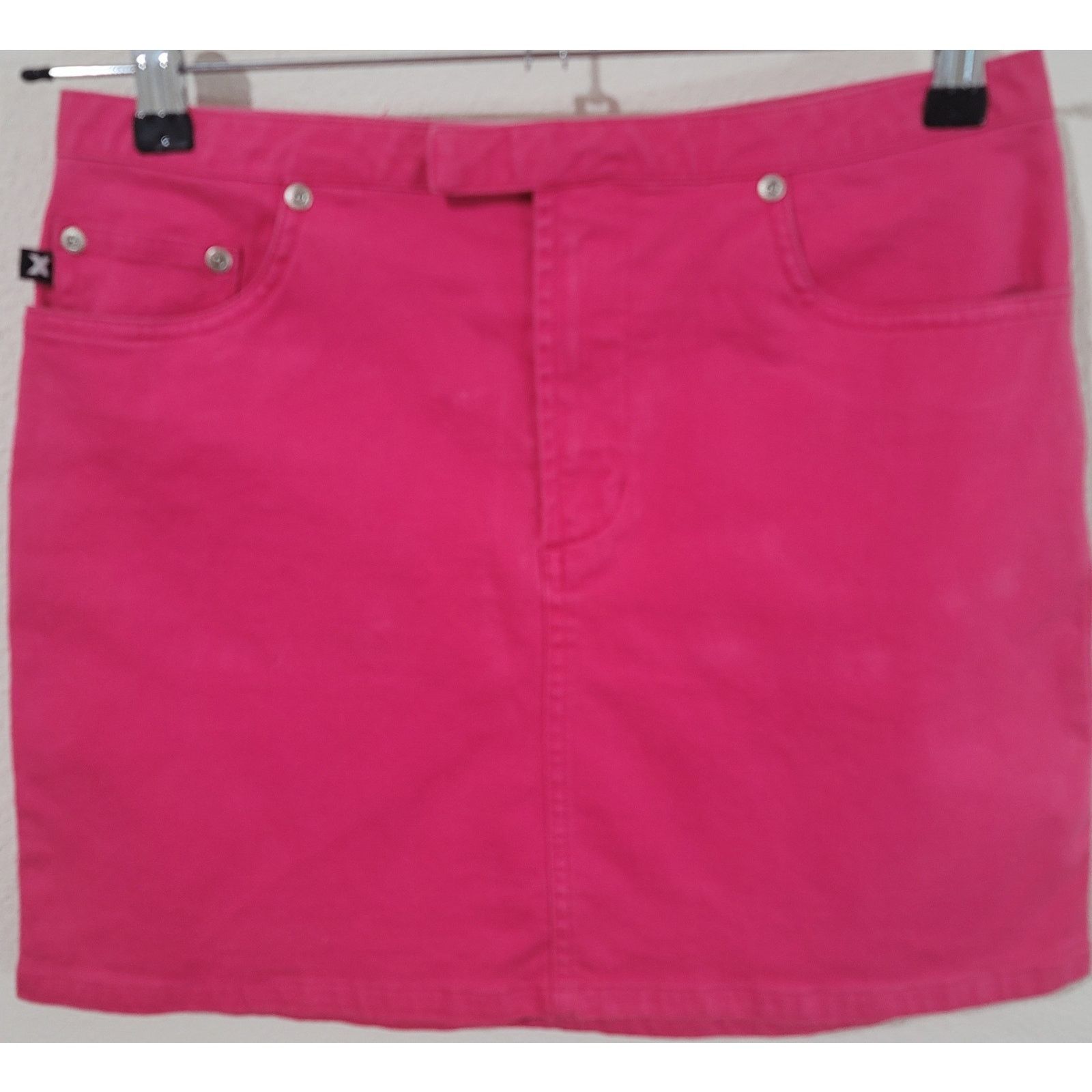 Other Express Jeans Pink Denim Mini Skirt 5 6 Stretch Size 28" / US 6 / IT 42 - 1 Thumbnail