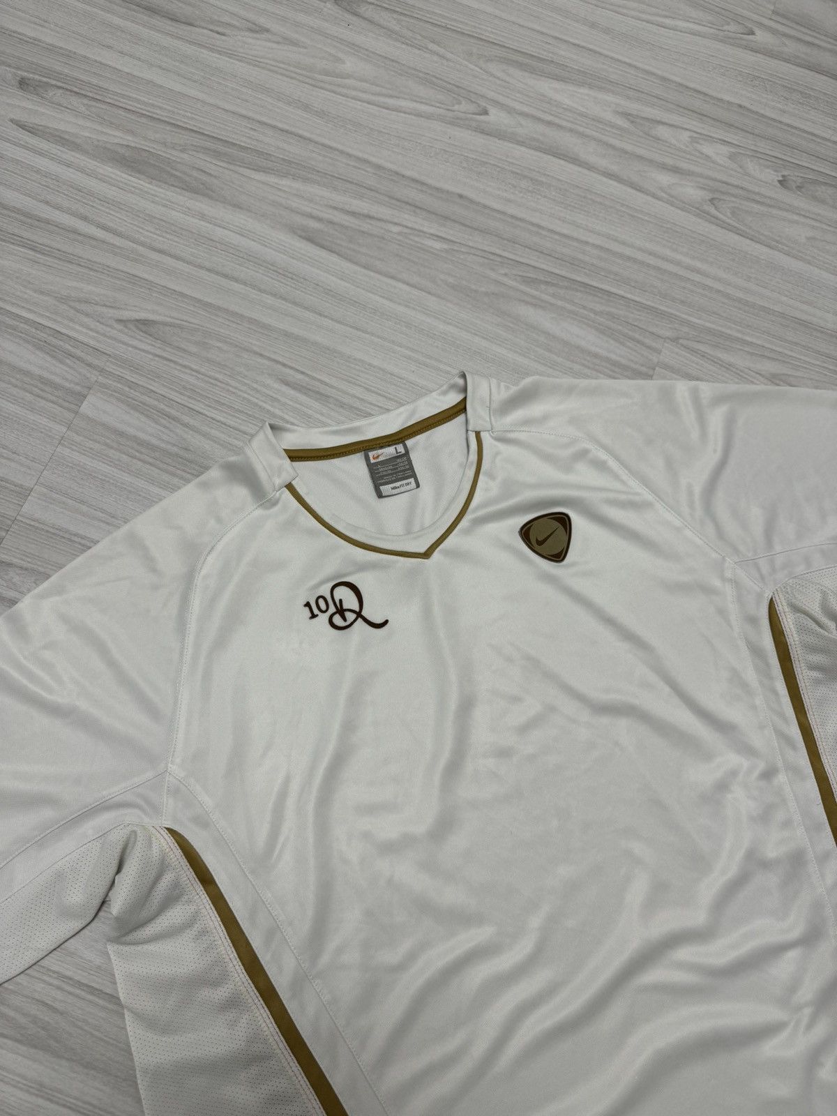 Nike × Vintage Vintage Nike Soccer Jersey Ronaldinho 10 logo Size US L / EU 52-54 / 3 - 4 Thumbnail