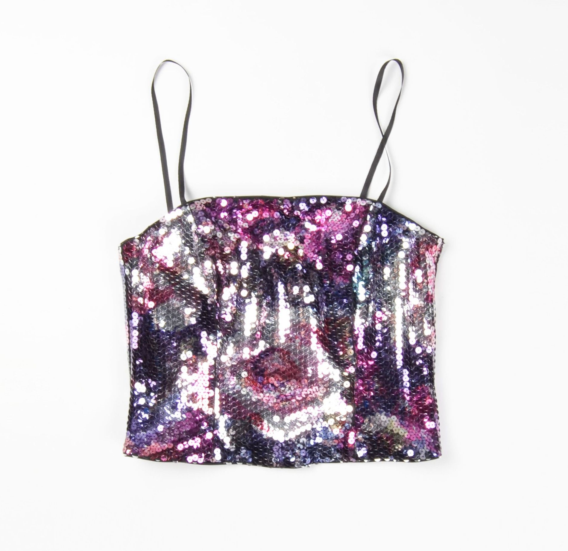 Designer Vera Mont France Embellished Y2K Glam Corset Style Top Size S / US 4 / IT 40 - 3 Thumbnail