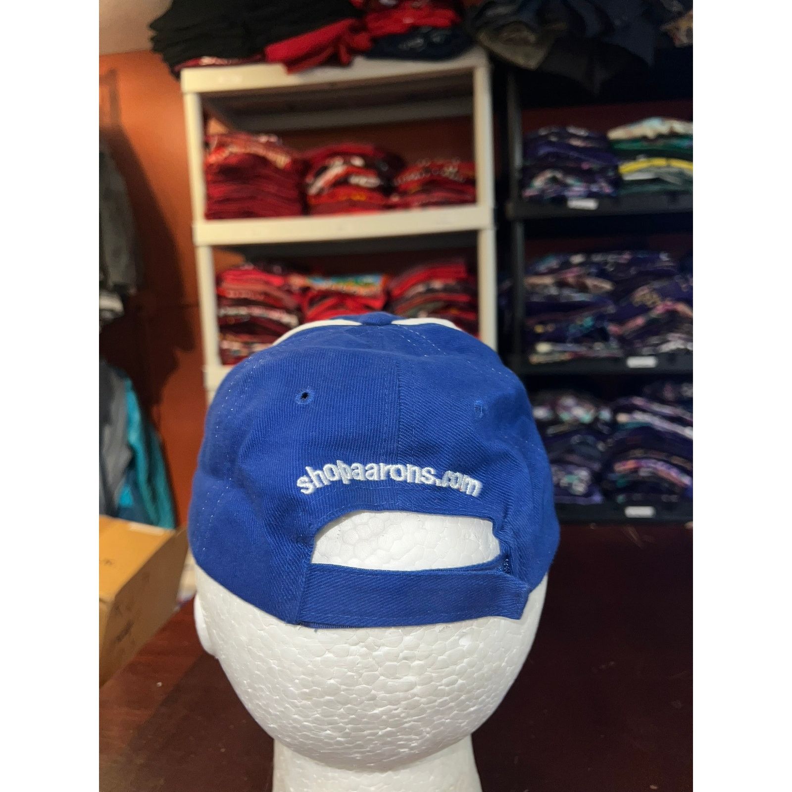 Vintage Vintage Aarons Hat Dream Machine Blue Cap Headwear Size ONE SIZE - 4 Thumbnail
