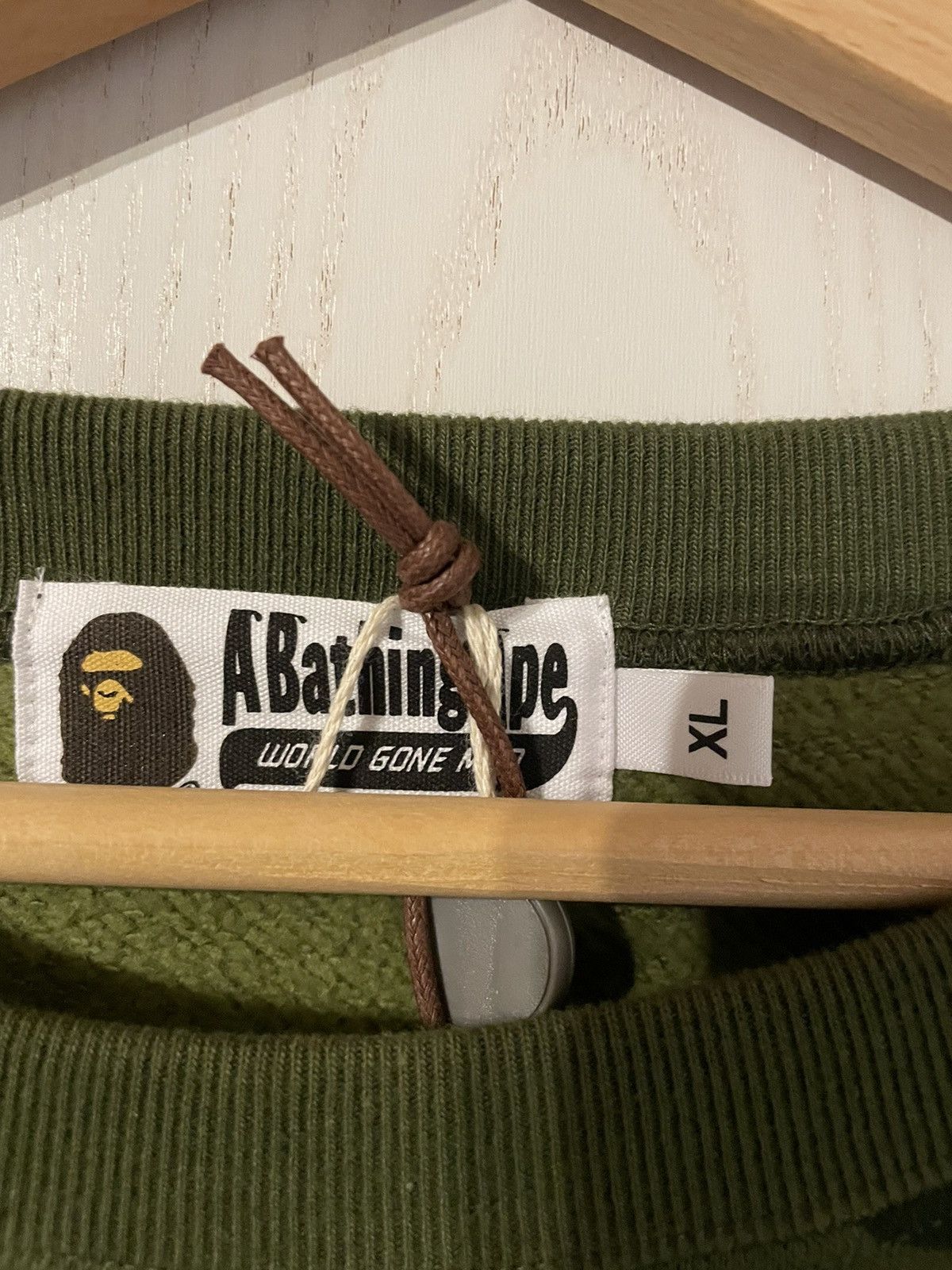 Bape Bape Green Camo Sweatshirt Crystal Stone XL Size US XL / EU 56 / 4 - 5 Thumbnail