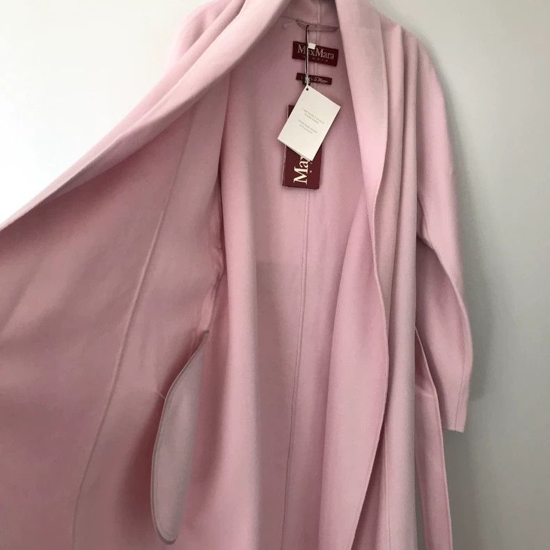 Max Mara Max Mara Long pink wool coat Size S / US 4 / IT 40 - 5 Thumbnail
