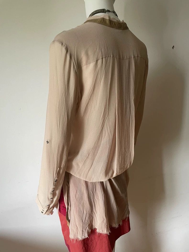 Helmut Lang HELMUT LANG Lotus-colored silk sheepskin jacket Size M / US 6-8 / IT 42-44 - 5 Thumbnail