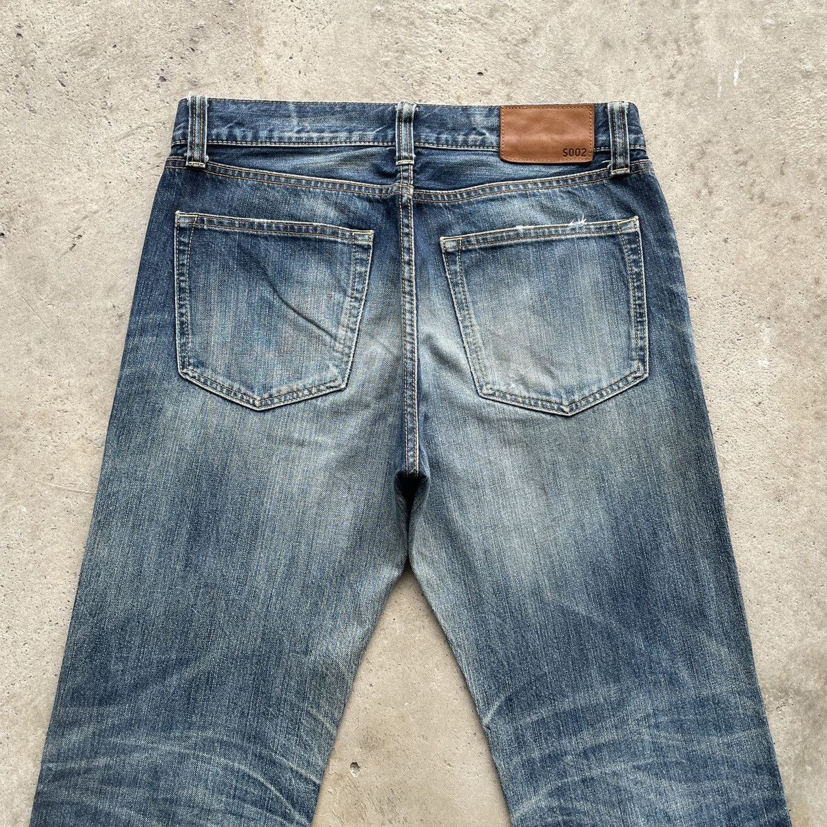 Japanese Brand × Jean × Vintage W32💥 Vintage Japanese StoneWash Jeans Faded Denim Pants Size US 32 / EU 48 - 10 Thumbnail
