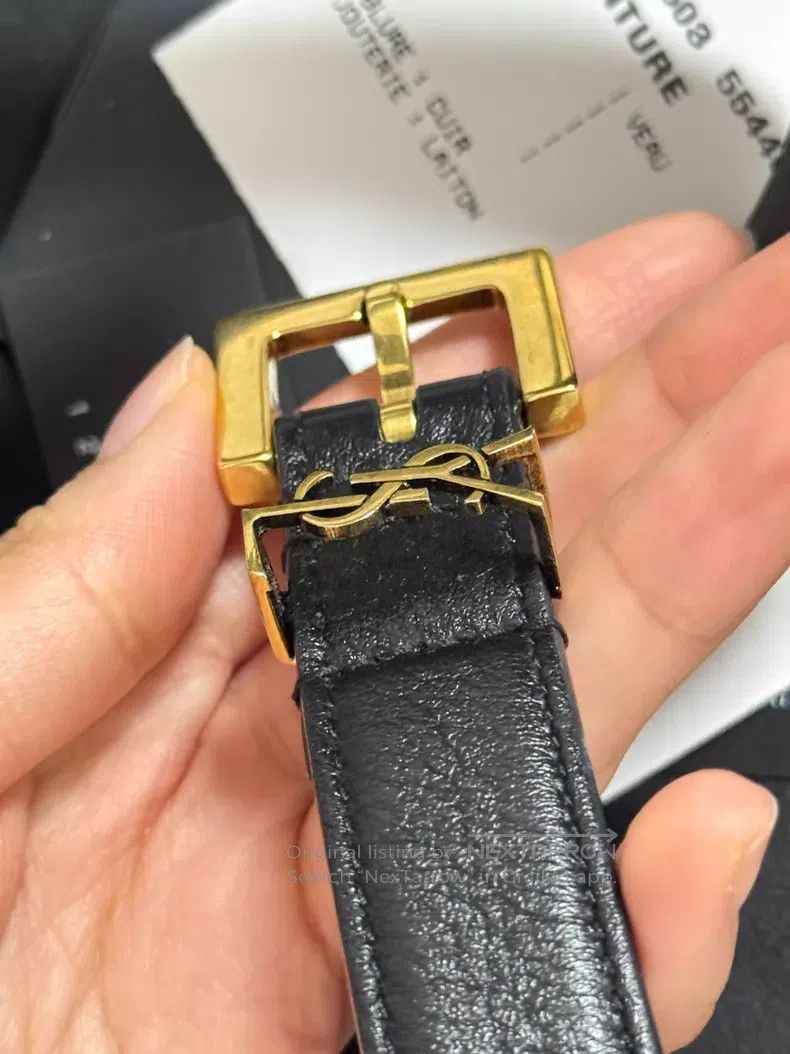 Saint Laurent Paris Saint Laurent Paris Belt i Size ONE SIZE - 4 Thumbnail