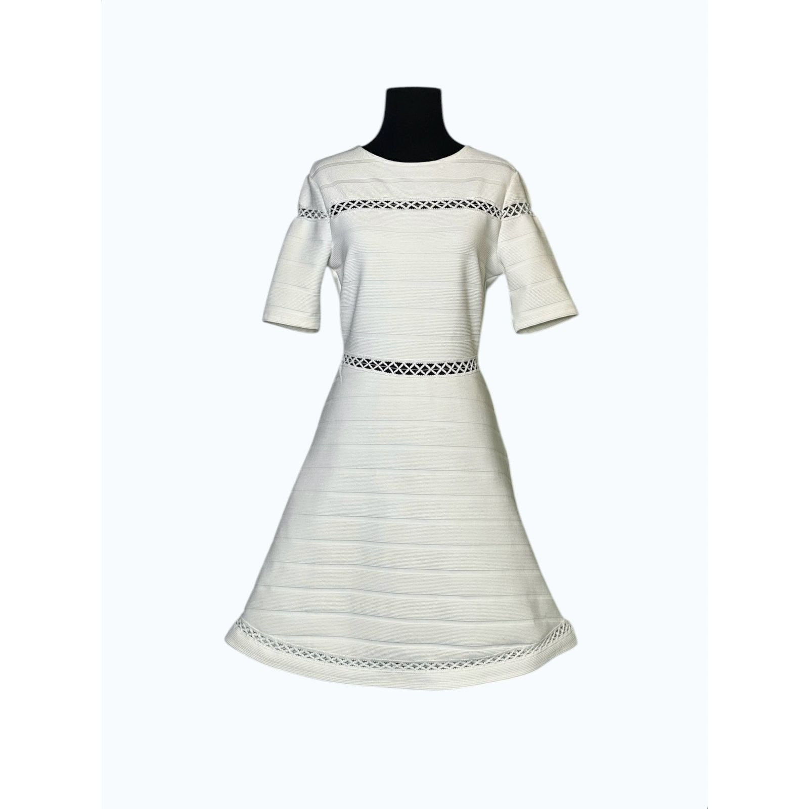 Topshop TOPSHOP white bandage skater mini dress size 6 Size M / US 6-8 / IT 42-44 - 11 Thumbnail