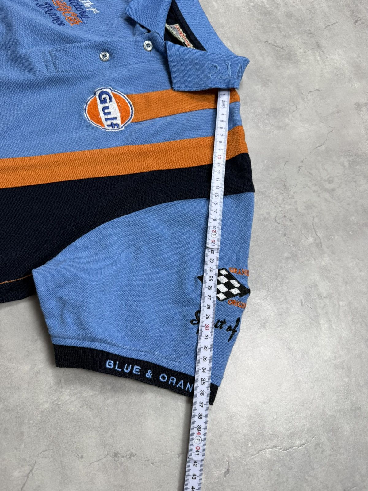 Vintage Grandprix Gulf Steve Mcqueen Racing Polo Size US XL / EU 56 / 4 - 8 Thumbnail